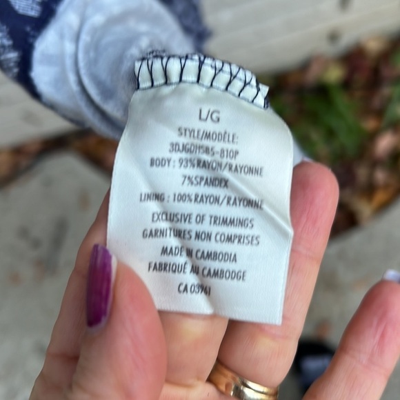 Denver Hayes Jersey Knit Midi Dress L - Picture 8 of 8